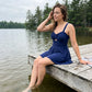 🌊👙 Дамски бански в стил рокля, с А-силует и секси изрязан дизайн.