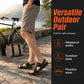 Men's Leather Sandals Dual Use Slip On Outdoor Beach Slippers