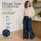 👖✨ Dżinsy z wysokim stanem, rozciągliwe, w rozmiarach plus size – 49% ZNIŻKI! Vintage, szerokie nogawki, metalowe kółka, rozporek na guziki – komfort na każdą porę roku dla każdego ciała