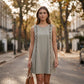😍❤️Дамска елегантна рокля без ръкави с волани👗