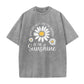 🌼☀️ Унисекс тениска с маргаритки и винтидж измиване – Свободна кройка, S–3XL ✨