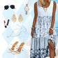 👗🌸Бохемска рокля без ръкави за жени — свободен силует, живи цветове🌟