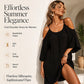 👗🌸Дамска лятна рокля с открити рамене и спагети — мека, хладна, елегантна🌟