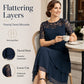 🌸👗✨ LIMITED TIME 50% OFF! Women’s Elegant Plus Size Lace Tiered Midi Dress – Breathable Chiffon, Flattering High Waist and Occasion Ready Style