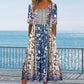 👗 Women's Elegant Bohemian Print Dress — Floral Boho Maxi with V-Neck