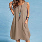 Women's Sleeveless Loose Dress with Pockets