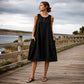 Women's Sleeveless Loose Dress with Pockets