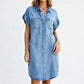 Women's Relaxed Denim Shirt Dress