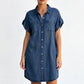 Women's Relaxed Denim Shirt Dress