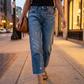 👖🎞️ LIMITED TIME 50% OFF! 📐 Retro Cropped Straight Jeans – Vintage Wash & Clean Cut – Timeless Denim Style ✨