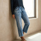 👖🎞️ LIMITED TIME 50% OFF! 📐 Retro Cropped Straight Jeans – Vintage Wash & Clean Cut – Timeless Denim Style ✨