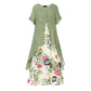 Women's Layered Look Floral Print Casual Dress