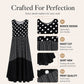 Bestseller🏆👗 Sleeveless Patchwork Dress – Versatile Polka & Plaid Print for Every Occasion 🌸✨