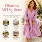 Women's V-Neck Pleated Maxi Dress