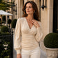 Women's Ruched V-Neck T-Shirt