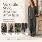 Women's Casual Shirt & Wide Leg Pants Set