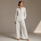 Women's Casual Shirt & Wide Leg Pants Set