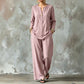 Women's Casual Shirt & Wide Leg Pants Set