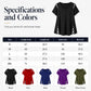 Women's V Neck Crisscross Short Sleeve Top