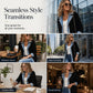 🔥🍂 Damski płaszcz dżinsowy z prążkowanym dzianinowym korpusem – luźny krój, 8 kolorów, rozmiary S–3XL😍