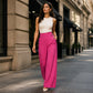 Trending Now⭐👖✨ High-Waisted Wide-Leg Pants with Side Buttons – Flattering Silhouette & Unique Detail for Effortless Style