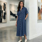 ✨🛍️Fresh Drop - Loose-Fit Denim Dress with Button Placket – Timeless Wardrobe Staple for Weekends or Travel 🍃