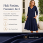 ☀️👗Top Pick - V-Neck Midi Dress – Relaxed Fit & Soft Drape for Any Occasion