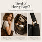 Women’s Woven Straw Shoulder Bag with Faux Leather Trim