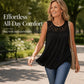 Women’s Sleeveless Lace Pleated Top