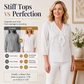Women's Ruffle V-Neck 3/4 Sleeve Polka Dot Top