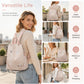 👜✨ Damski plecak z haftem kwiatowym — zabezpieczony przed kradzieżą, wodoodporny, pojemny, dostępny w 3 kolorach 🌸