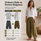 👚Sezonowy styl - Luźna koszula i zwiewne spodnie – Podniesiony casualowy look na codzienne wyjścia