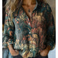 Women's Vintage Printed Casual Shirt