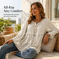 Women's Casual Loose Long Sleeve Fringe Top
