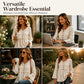 Women's Casual Loose Long Sleeve Fringe Top