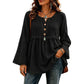 Women's Casual Loose Long Sleeve Fringe Top
