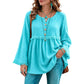Women's Casual Loose Long Sleeve Fringe Top