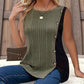 Women's Sleeveless Color-Block Ribbed Top