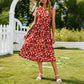 👗✨ Elegancka sukienka midi bez rękawów, klasyczne paski, krój w kształcie litery A, kieszenie — rozmiary od S do 5XL 👗