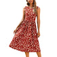 👗✨ Elegancka sukienka midi bez rękawów, klasyczne paski, krój w kształcie litery A, kieszenie — rozmiary od S do 5XL 👗
