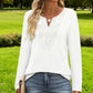 🌸Wyprzedaż 49%!✨Elegancka, Casual Bluza Damska – Kojący Dekolt w Szpic i Długi Rękaw dla Kobiet, które Kochają Wygodę i Styl