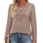 🌸Wyprzedaż 49%!✨Elegancka, Casual Bluza Damska – Kojący Dekolt w Szpic i Długi Rękaw dla Kobiet, które Kochają Wygodę i Styl