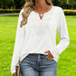 🌸Wyprzedaż 49%!✨Elegancka, Casual Bluza Damska – Kojący Dekolt w Szpic i Długi Rękaw dla Kobiet, które Kochają Wygodę i Styl