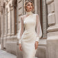 🌸Wyprzedaż 49%💖Sukienka Bodycon z siateczkowym golfem dla kobiet💃
