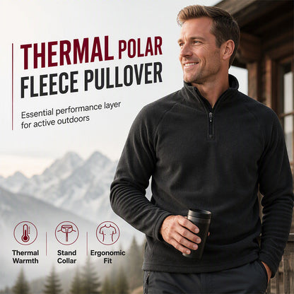 Men's Polar Fleece Stand Collar Warm Sweatshirt