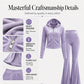 Women's Velvet Zip-Up Hoodie & Flared Pants Set