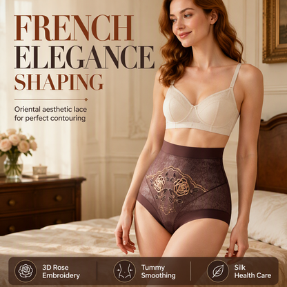 Women's High Waist Tummy Control Lace Panties