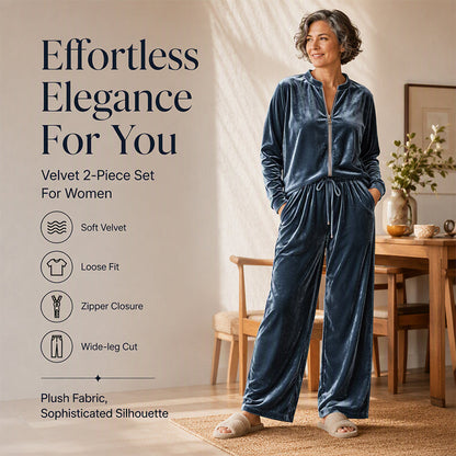 Women's Velvet 2-Piece Outfits