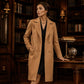 Women's Double Breasted Woolen Coat