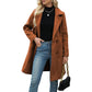 Women's Double Breasted Woolen Coat